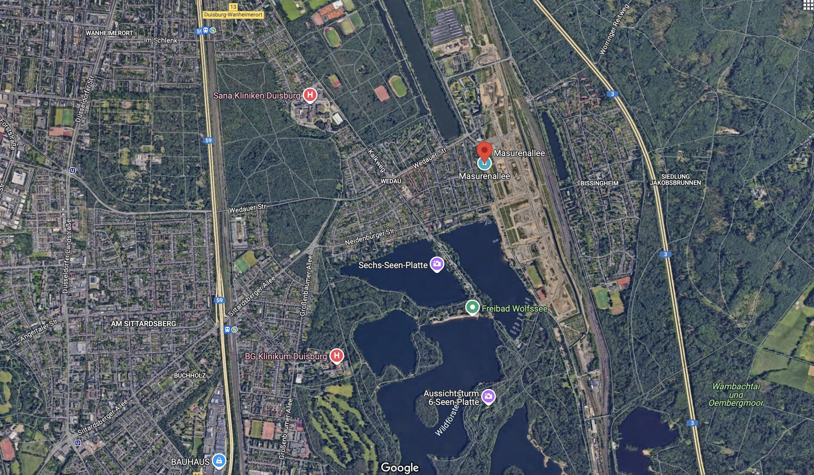 Kapitalanlage in Duisburg - Masurenallee, Nyoo Berry – Lage