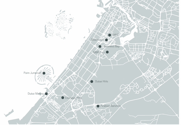 Dubai Landkarte